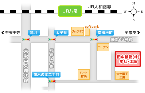 会社への地図